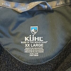KÜHL Revel Black And Grey Fleece 1/4 Zip